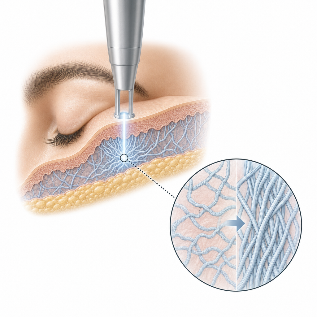 Laser-Lidstraffung ohne OP – Illustration
